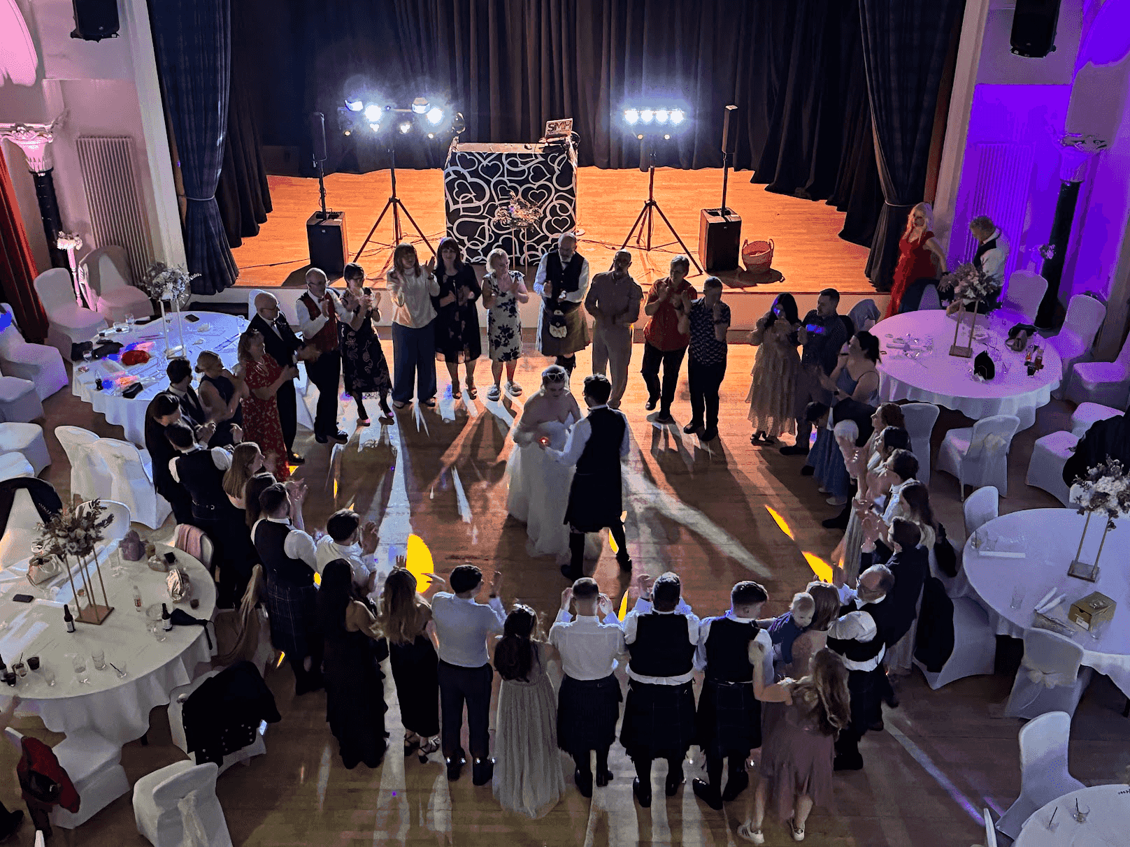 Wedding DJ vs MC differences for luxury Scottish weddings